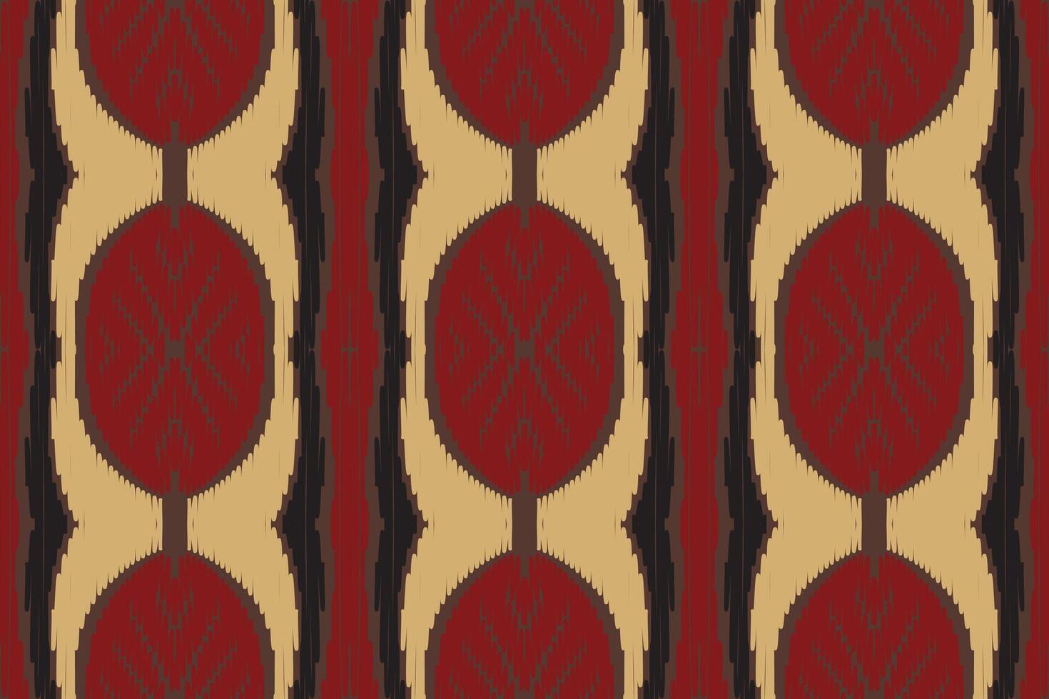 modèle sans couture ikat ethnique en tribal. conception pour le fond, papier peint, illustration vectorielle, tissu, vêtements, tapis, textile, batik, broderie. vecteur