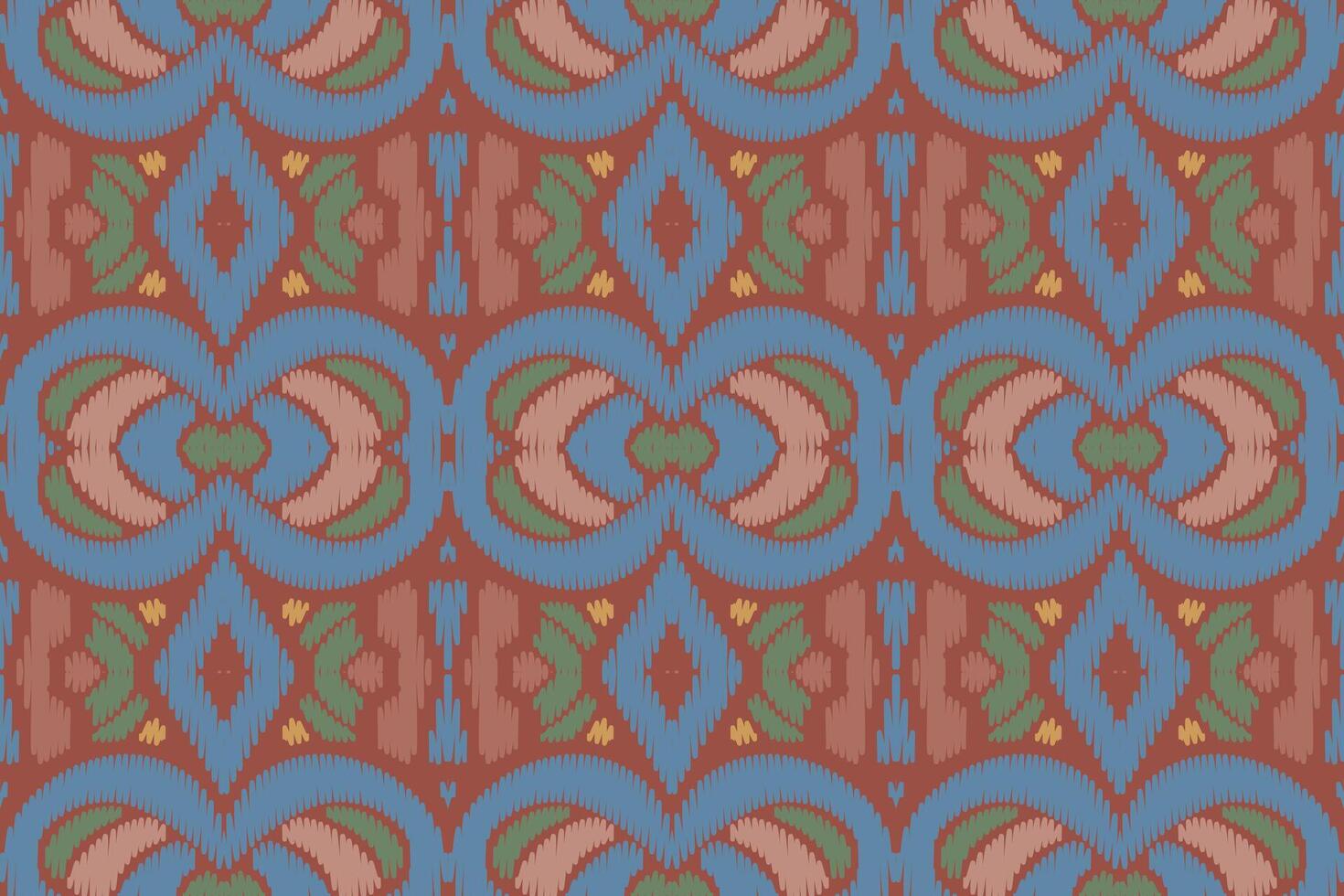 motif ethnique de broderie géométrique abstraite ikat. tapis en tissu aztèque ornement mandala chevron décoration textile papier peint. fond de vecteur traditionnel de dinde ethnique indigène boho tribal