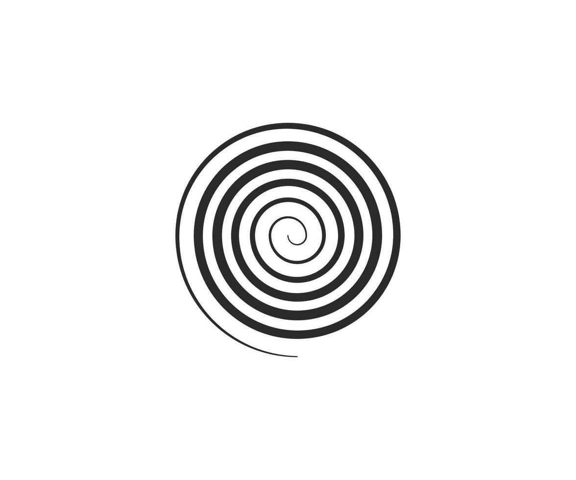 cercle, hélix, faire défiler, spirale icône. vecteur illustration.