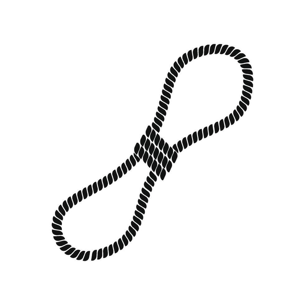 conception d'icône de corde vecteur