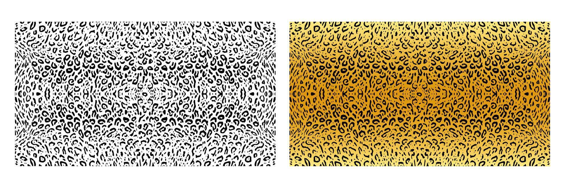 sans couture léopard peau abstrait modèle. noir et blanc et Couleur léopard modèle impression conception. safari animal en tissu motif pour mode vecteur