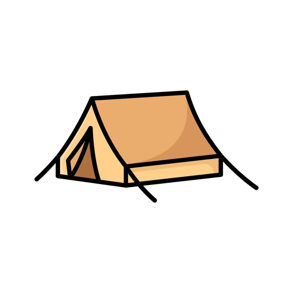 camping tente icône vecteur conception modèle Facile et nettoyer