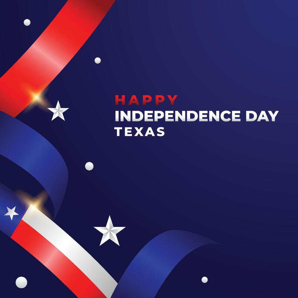 Texas indépendance journée vecteur conception modèle
