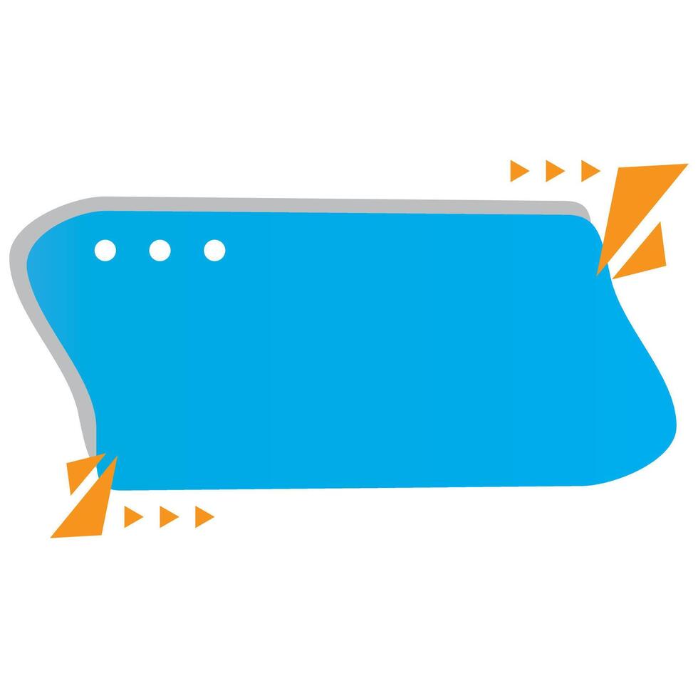 vecteur bleu rectangle bannière conception modèle