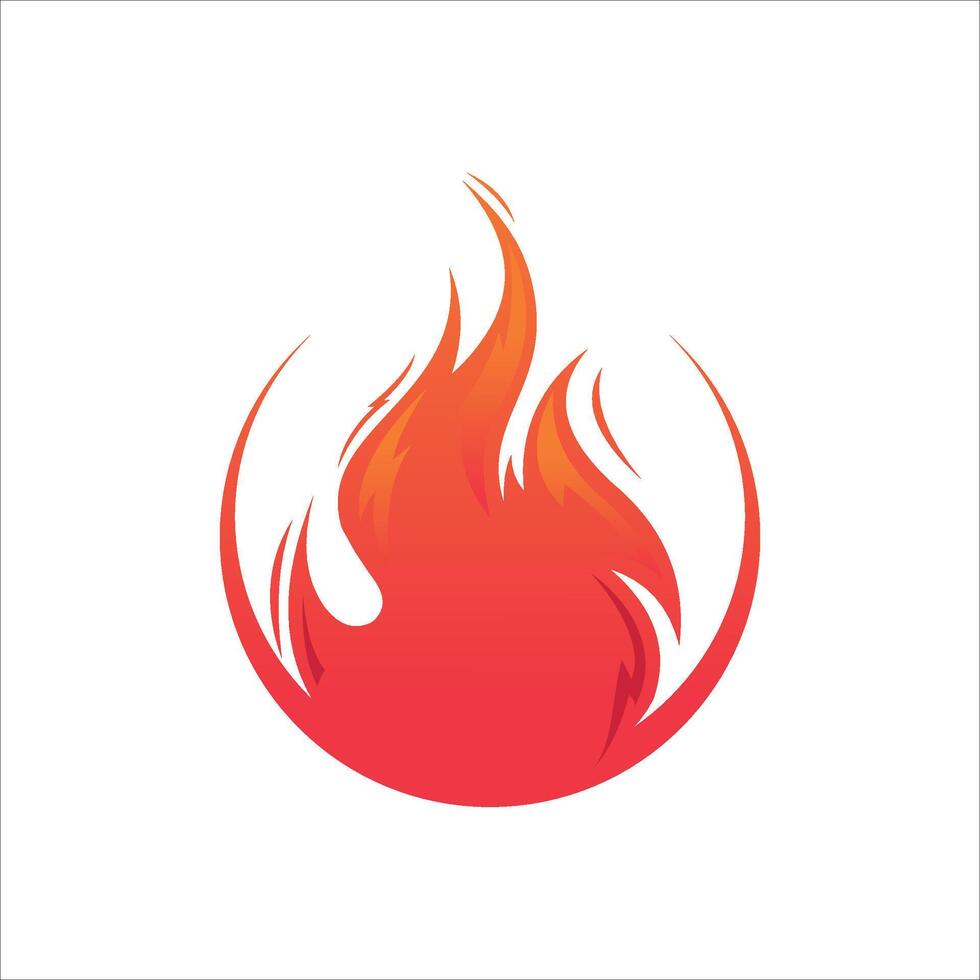 vecteur de logo de feu