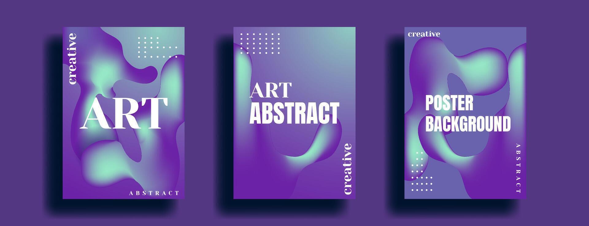 violet abstrait art conception. affiche conception avec liquide formes. couverture Contexte avec abstrait violet formes. vecteur illustration