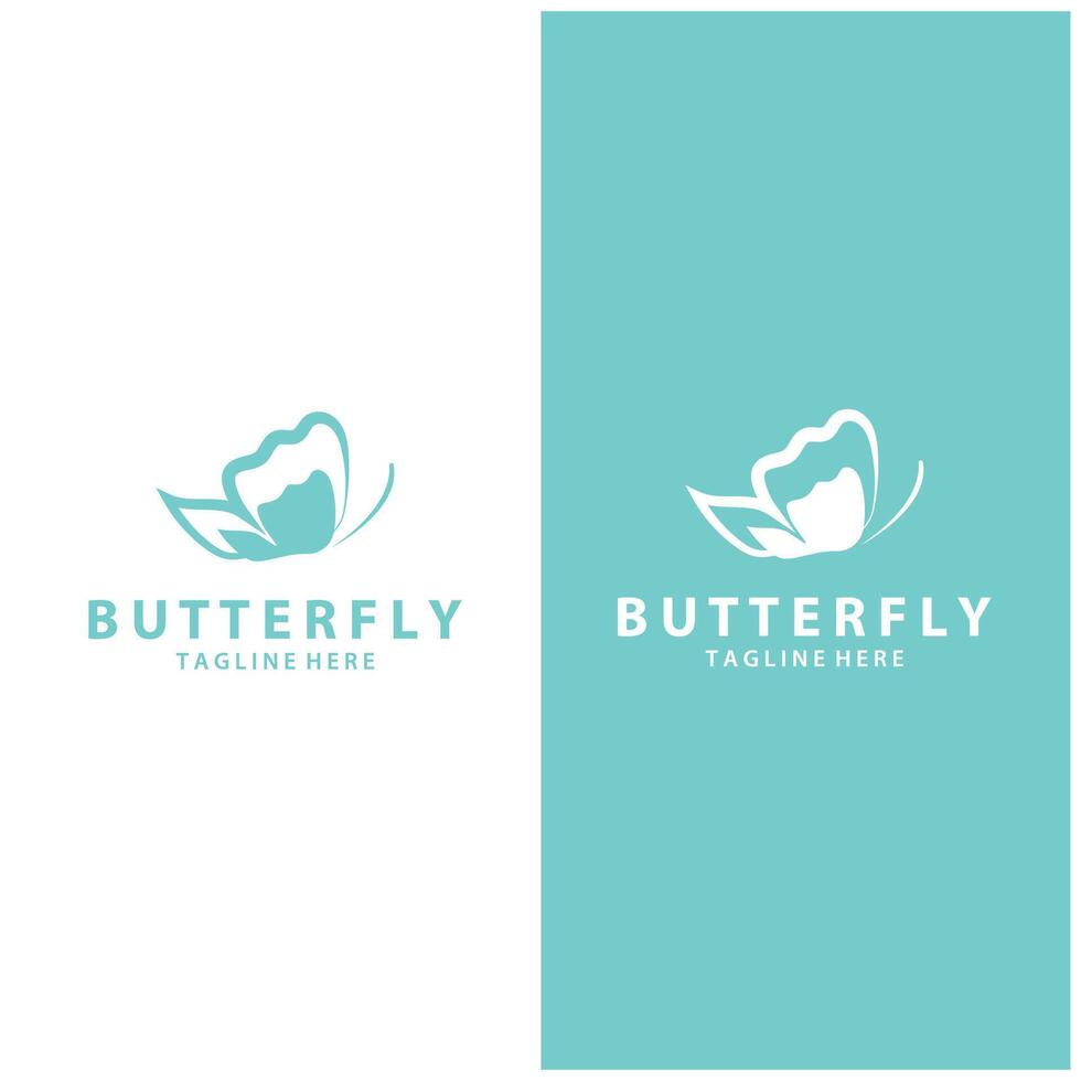 papillon logo. luxe ligne logotype conception. universel prime papillon symbole logotype. vektor conception vecteur