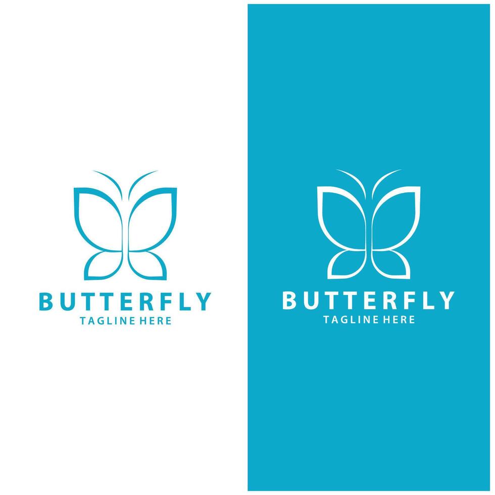 papillon logo. luxe ligne logotype conception. universel prime papillon symbole logotype. vektor conception vecteur