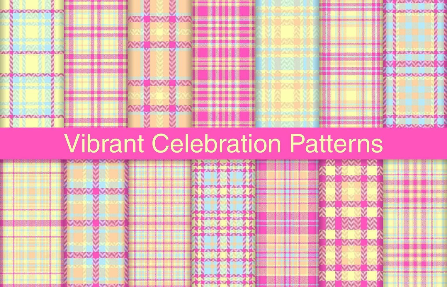 vibrant plaid liasses, textile conception, à carreaux en tissu modèle pour chemise, robe, costume, emballage papier imprimer, invitation et cadeau carte. vecteur