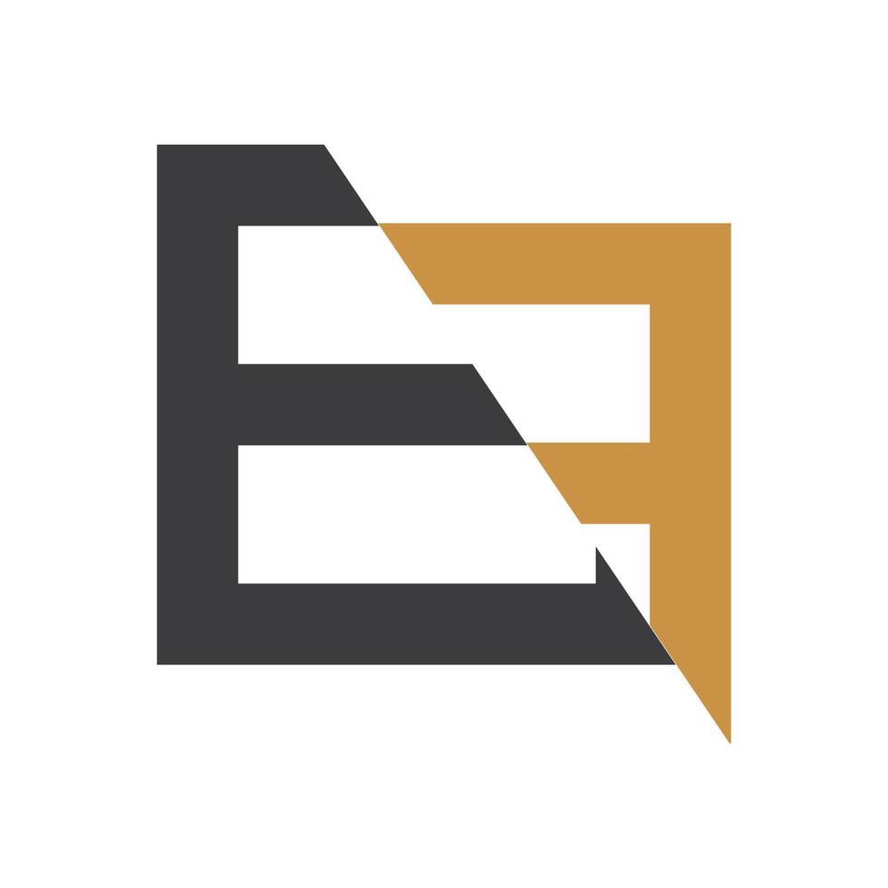 initiale lettre ef logo ou fe logo vecteur conception modèle