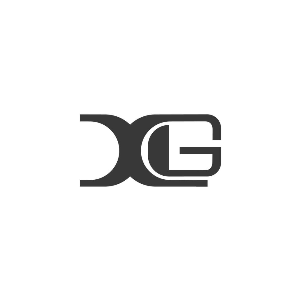 alphabet des lettres initiales monogramme logo gx, xg, X et g vecteur
