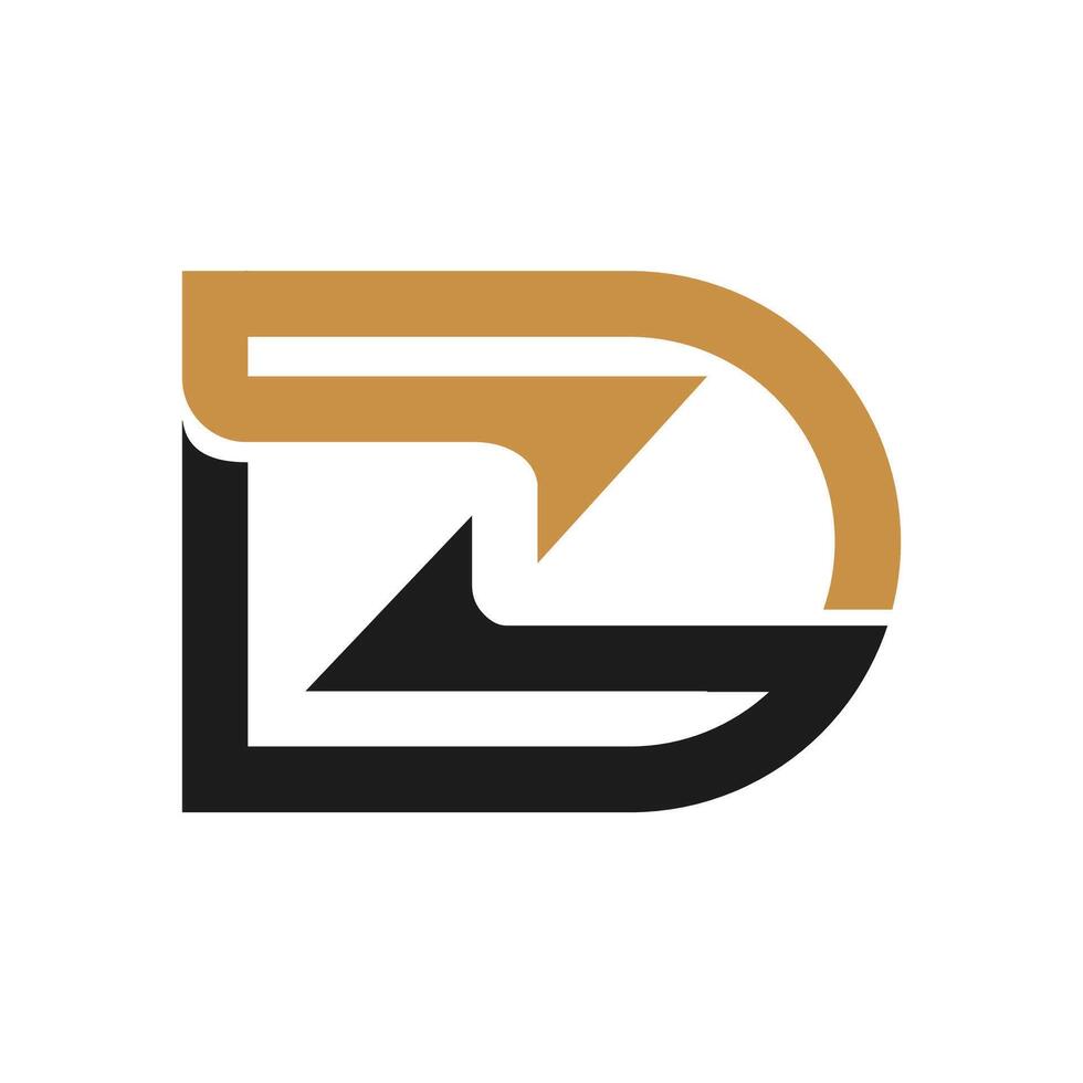 Créatif abstrait lettre zd logo conception. lié lettre dz logo conception. vecteur
