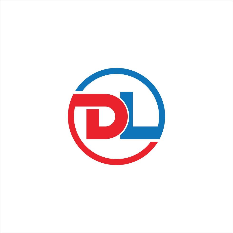 initiale lettre dl ou ld logo conception modèle.dl et ld lettre logo conception vecteur