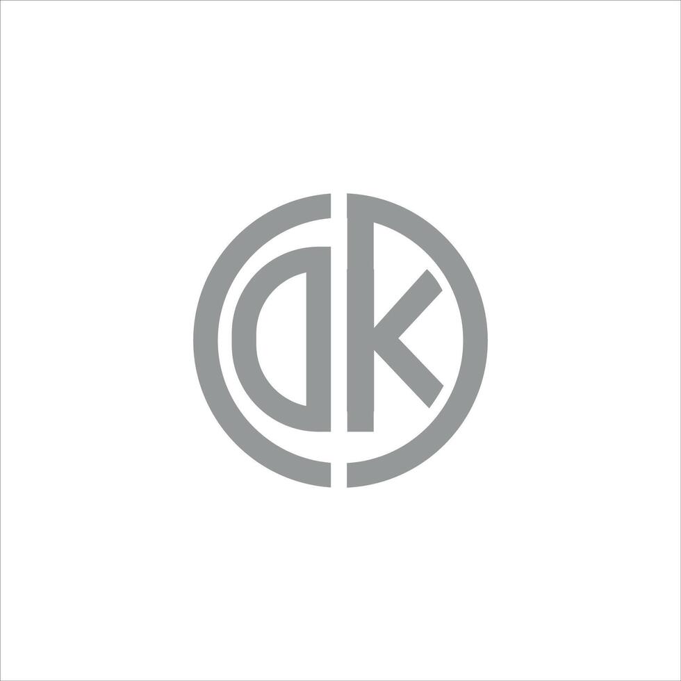 dk et kd lettre logo design.dk,kd initiale basé alphabet icône logo conception vecteur