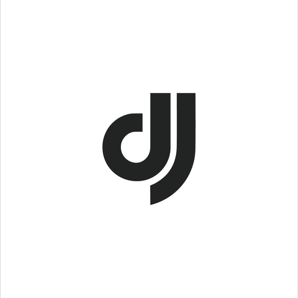 dj et jd lettre logo conception .dj,jd initiale basé alphabet icône logo conception vecteur