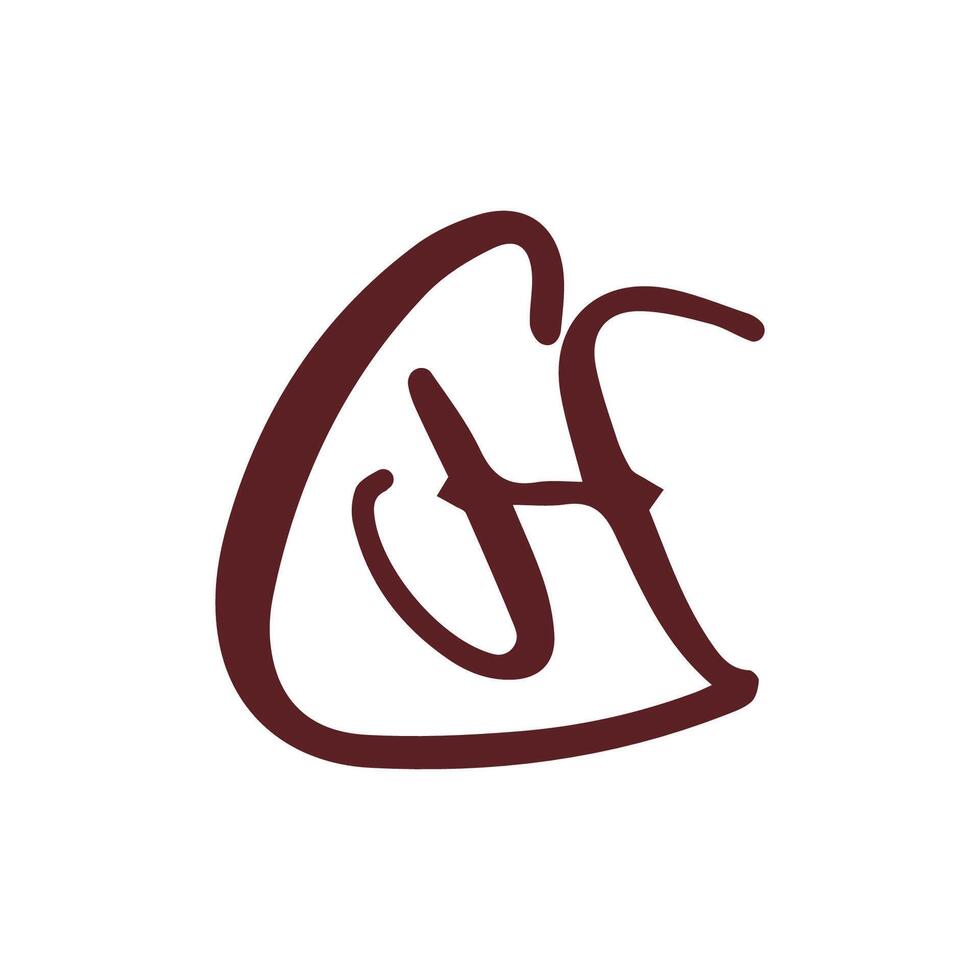 initiale lettre hc logo ou ch logo vecteur conception modèle