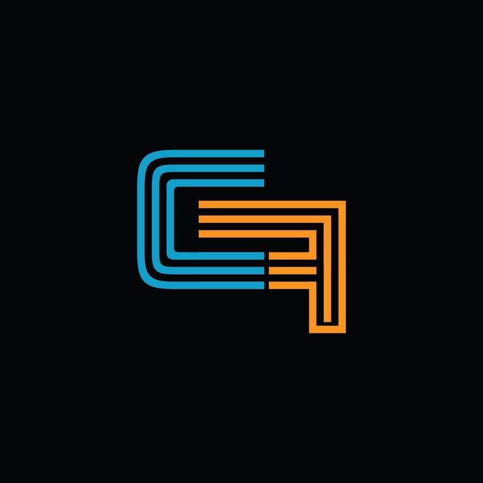 initiale lettre fc ou cf logo vecteur conception modèle