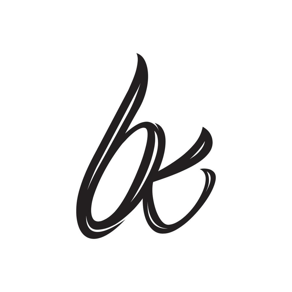 initiale lettre bk logo ou Ko logo vecteur conception modèle