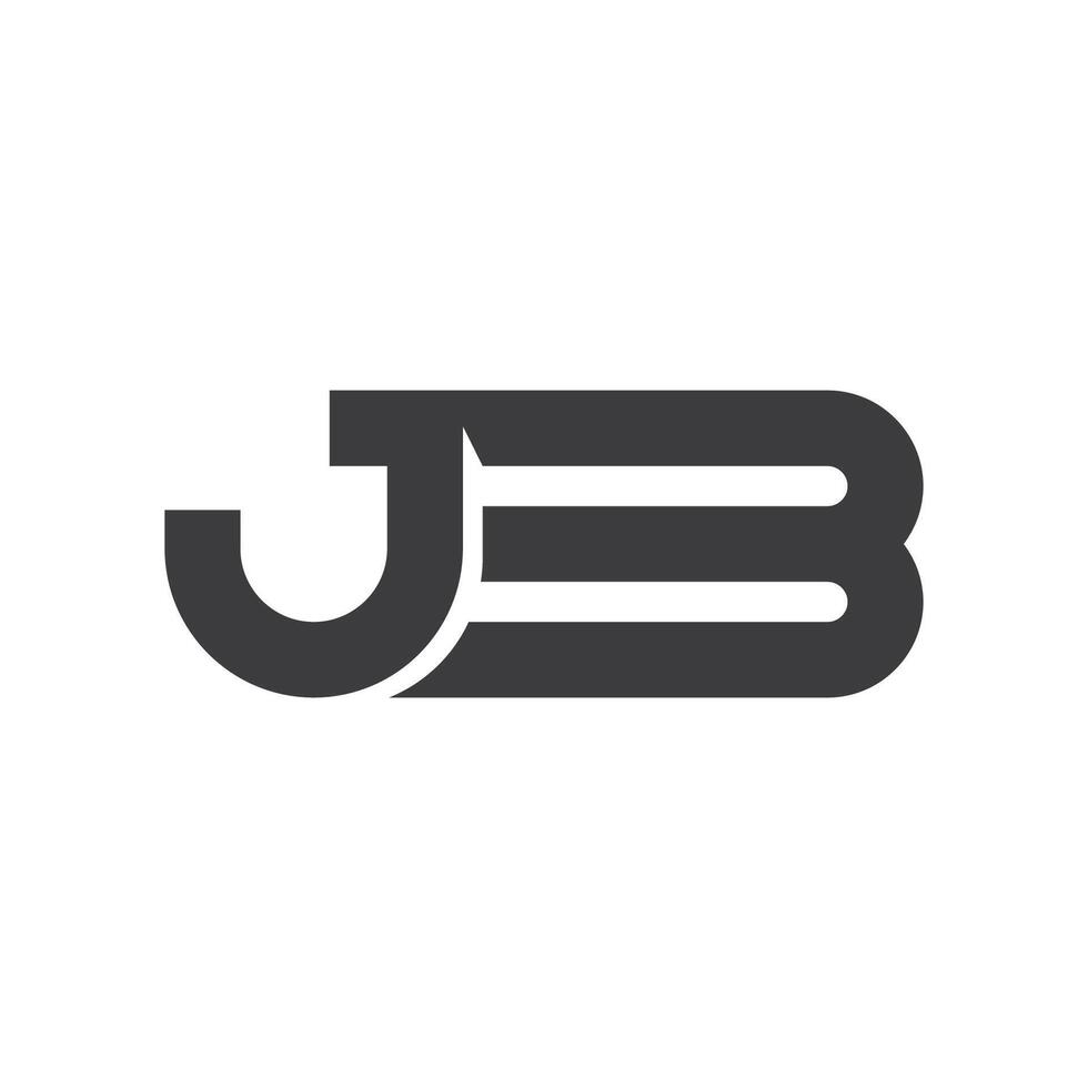 initiale lettre bj logo ou jb logo vecteur conception modèle