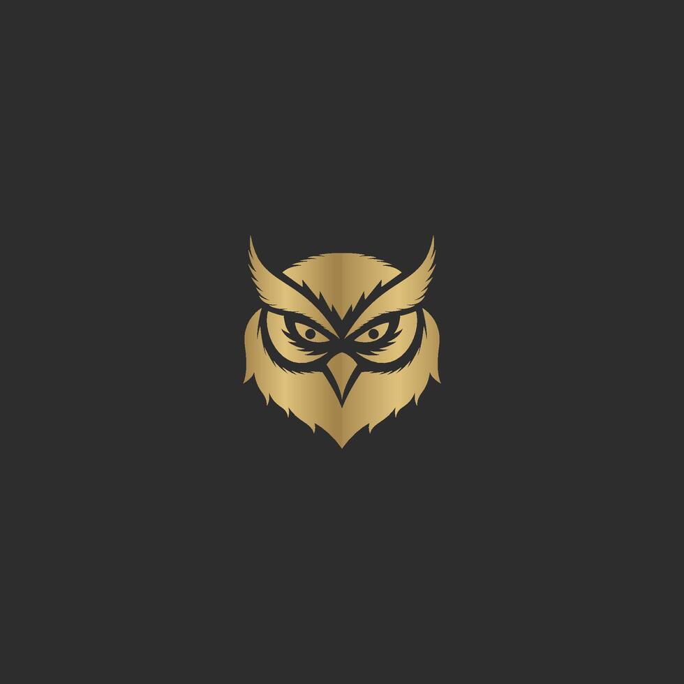 hibou logo icône bouclier aile Créatif moderne conception. hibou logo avec feuille icône vecteur. vecteur