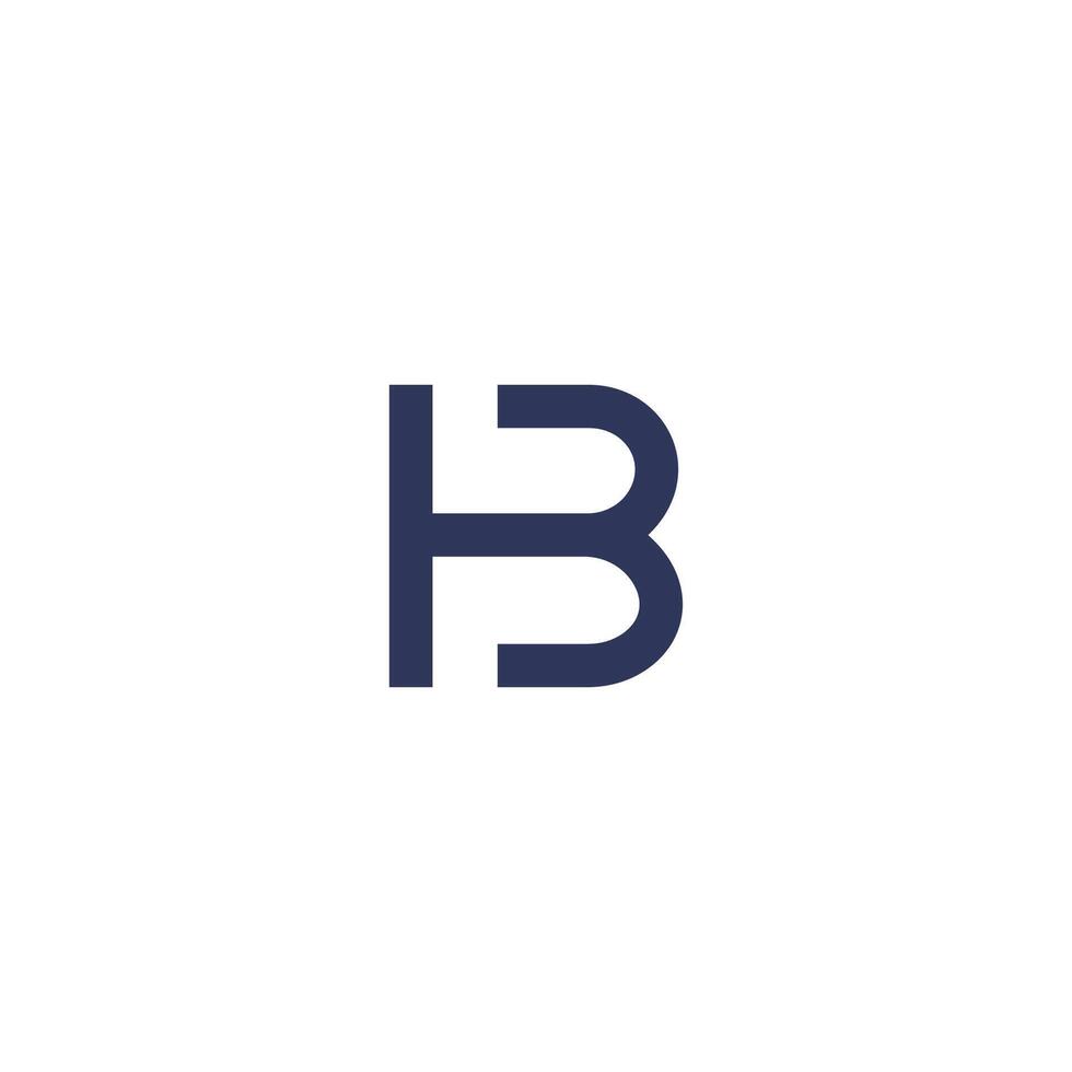 initiale lettre bh logo ou hb logo vecteur conception modèles