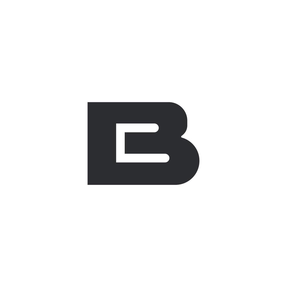 initiale lettre avant JC logo ou cb logo vecteur conception modèle