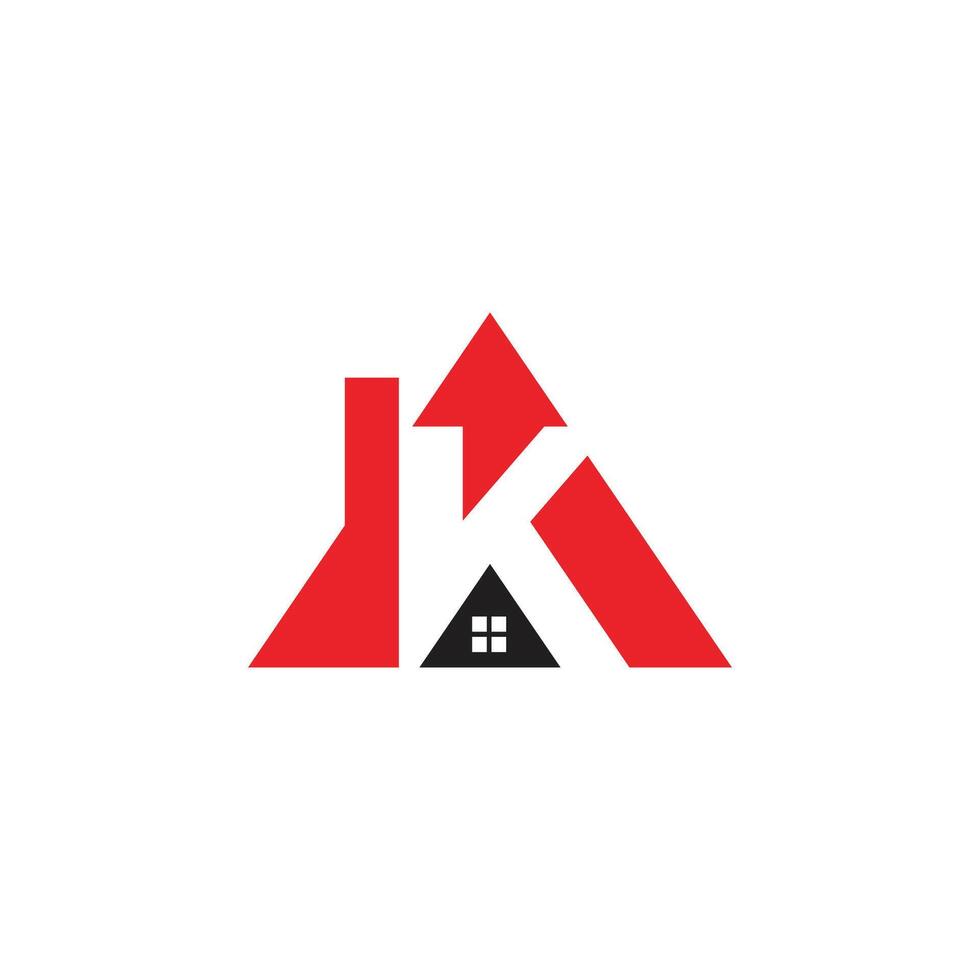 initiale lettre ak logo ou ka logo vecteur conception modèle