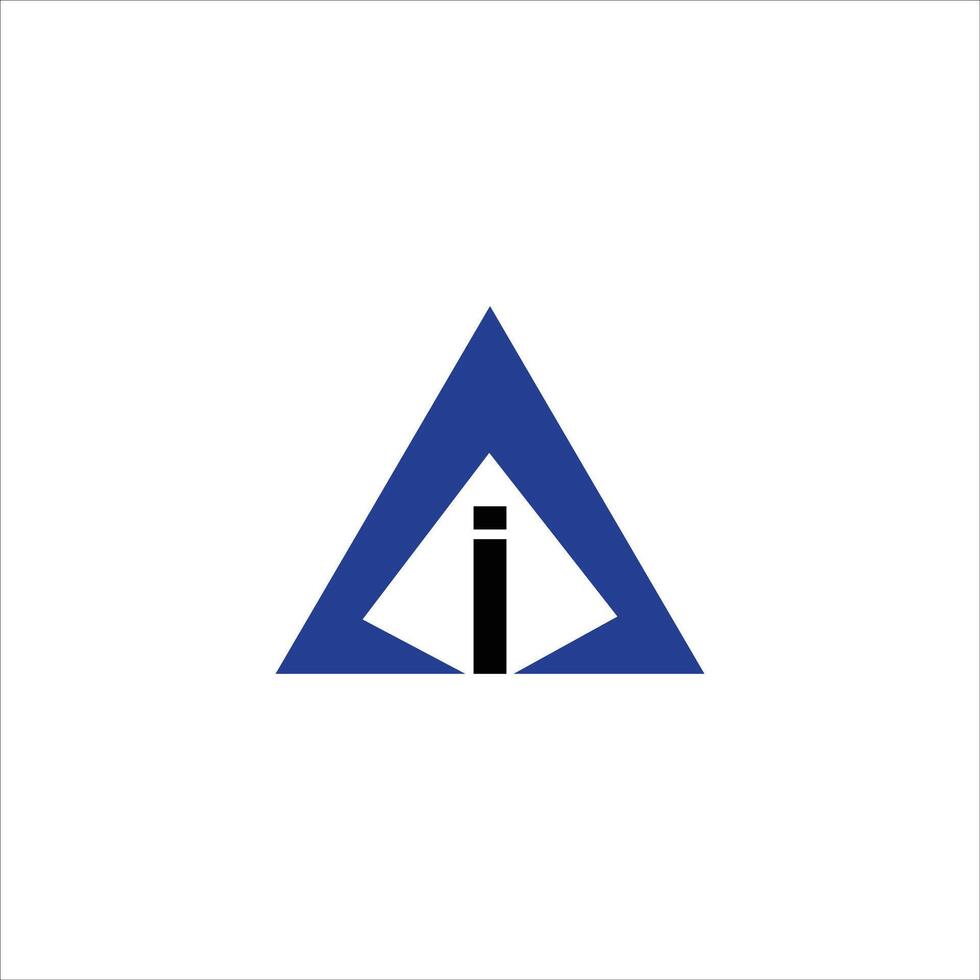 initiale lettre ai ou ia logo vecteur conception modèle