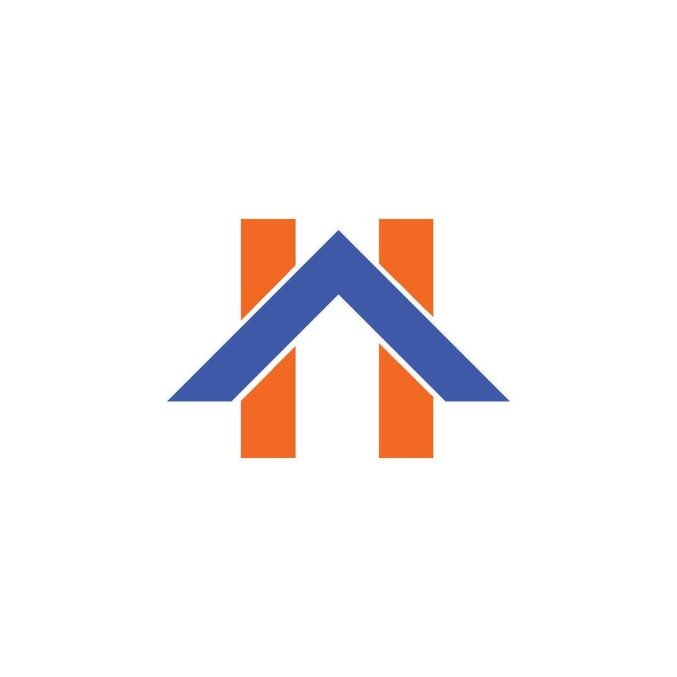 initiale lettre ah ou Ha logo conception modèle vecteur