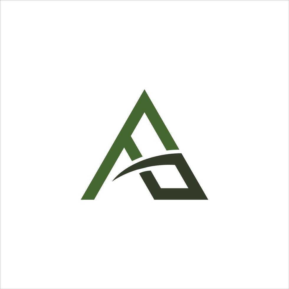 initiale lettre ah ou Ha logo conception modèle vecteur