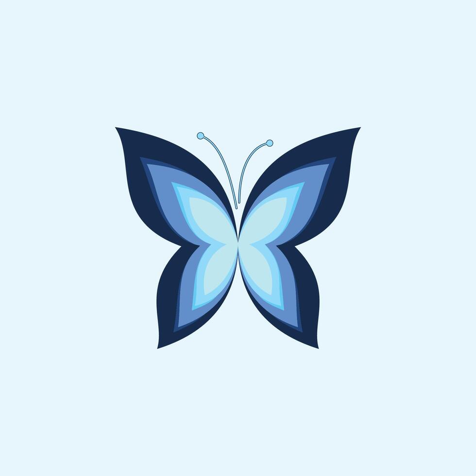 modèle de conception de vecteur de logo papillon