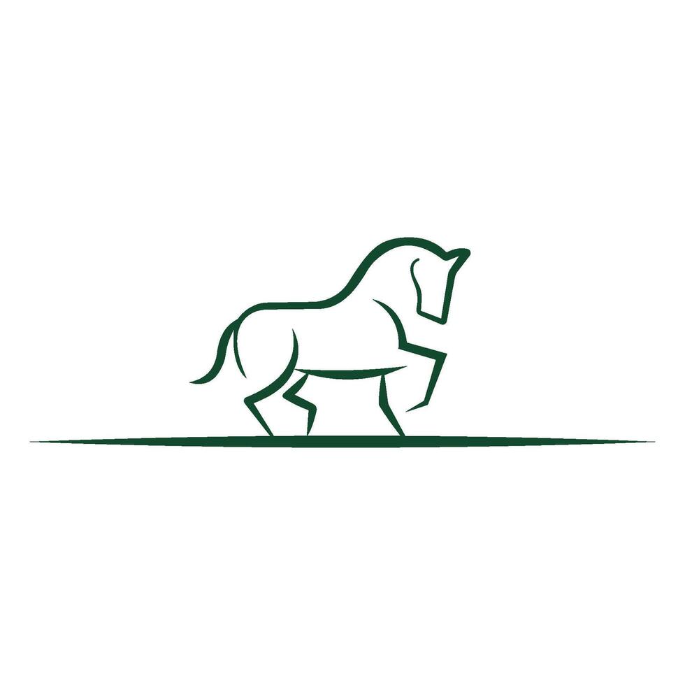 animal cheval logo vecteur conception modèle