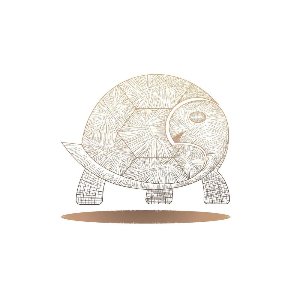 tortue conception logo vecteur. tortue animal vecteur