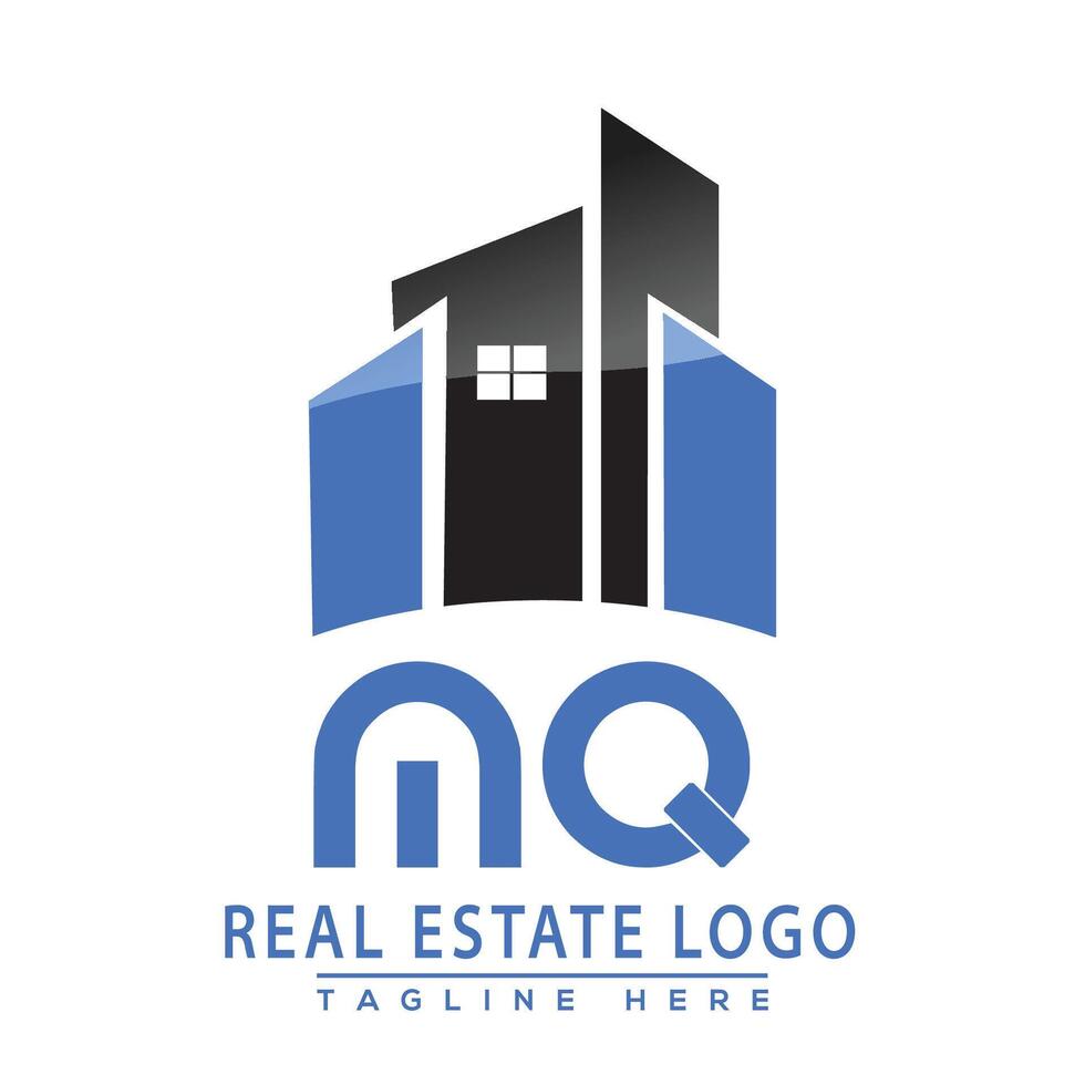 mq réel biens logo conception maison logo Stock vecteur. vecteur