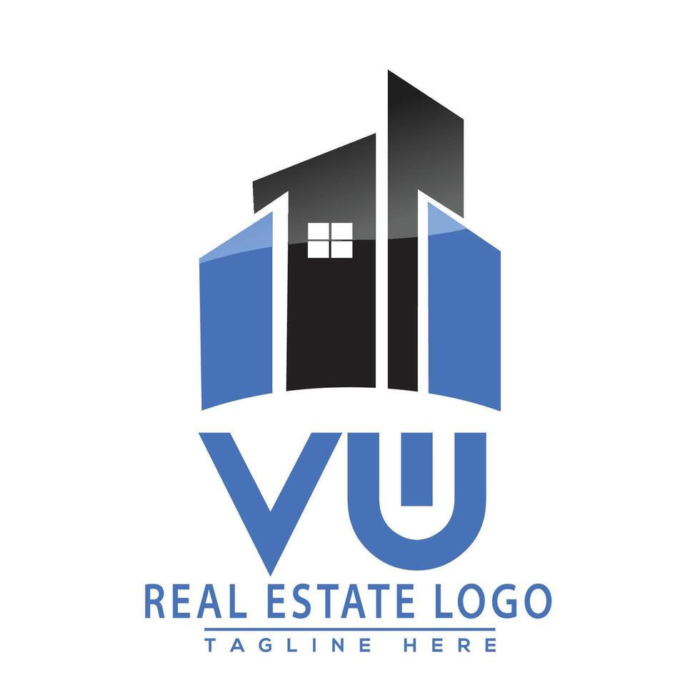 vw réel biens logo conception maison logo Stock vecteur. vecteur