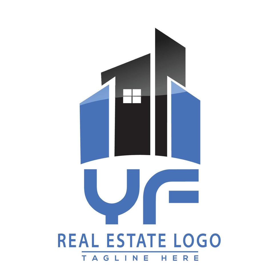 yf réel biens logo conception maison logo Stock vecteur. vecteur