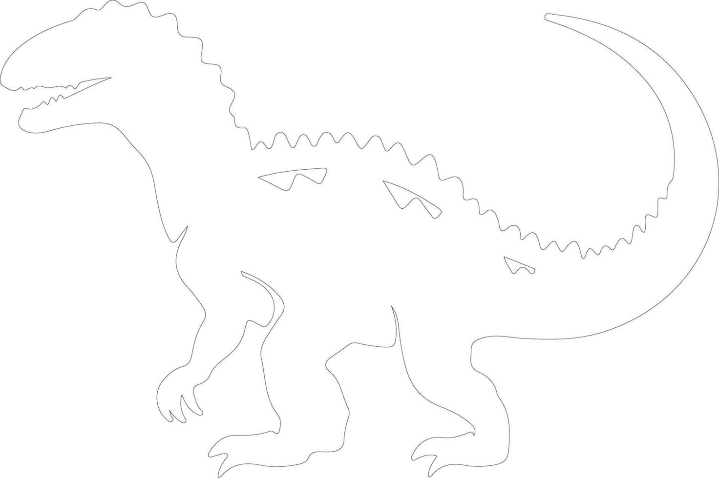 thescelosaure contour silhouette vecteur