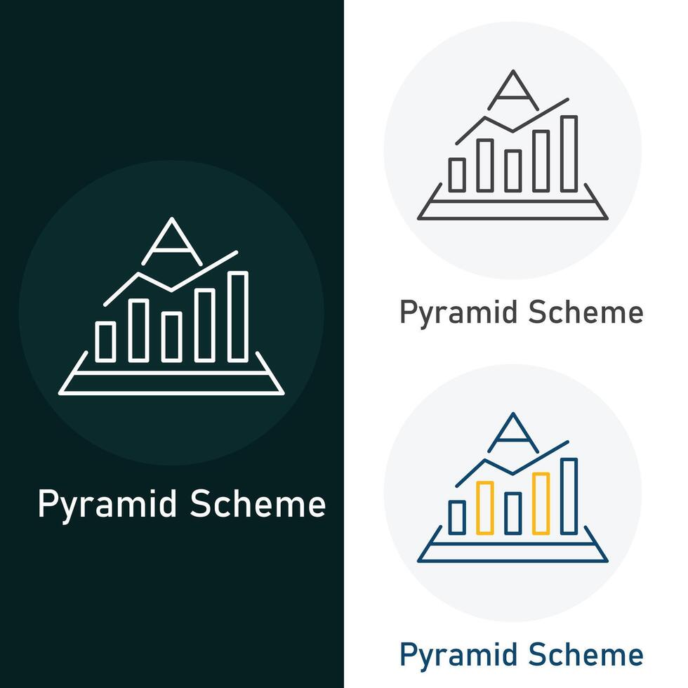 pyramide schème vecteur illustration icône conception