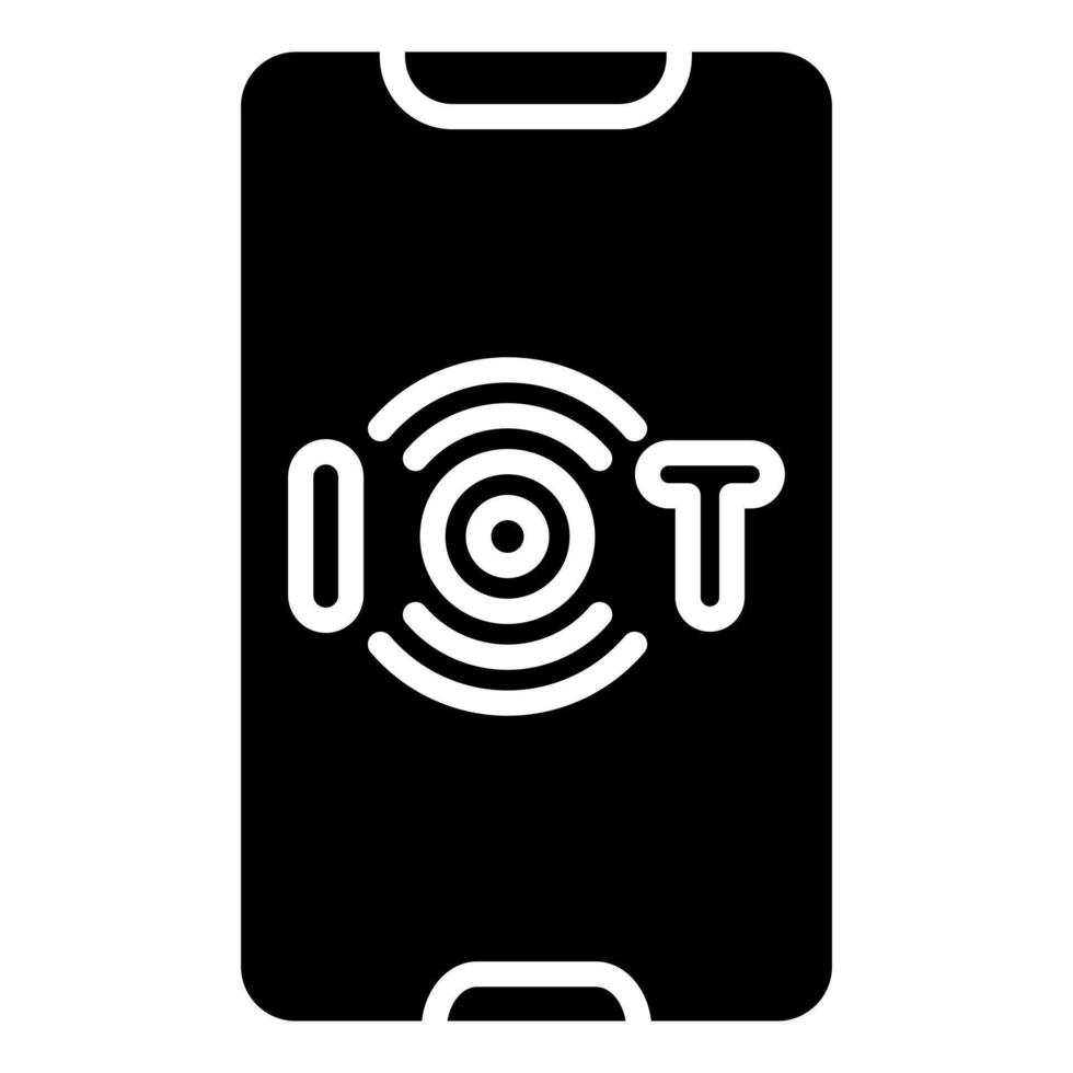 iot applications icône ligne vecteur illustration