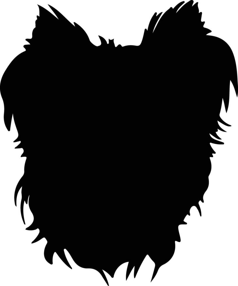 Affenpinscher noir silhouette vecteur