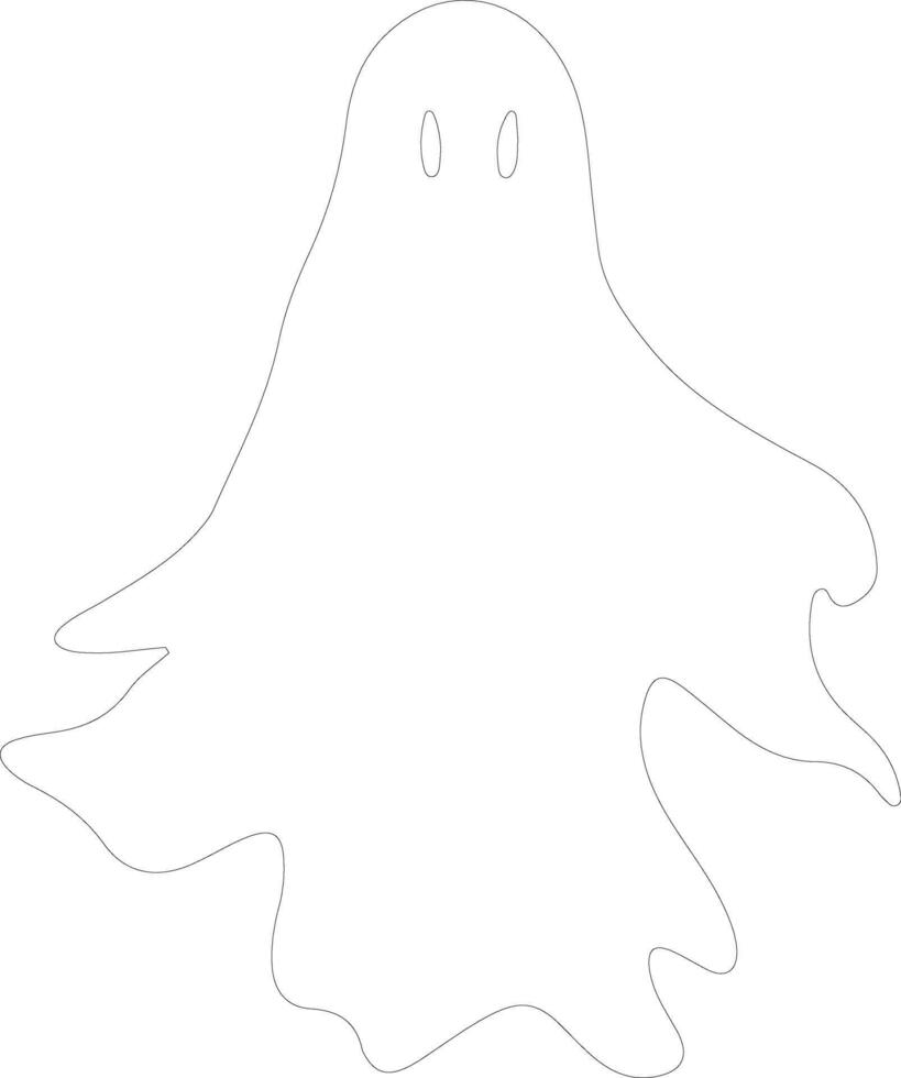 fantôme contour silhouette vecteur