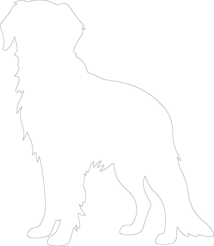 plat retriever contour silhouette vecteur