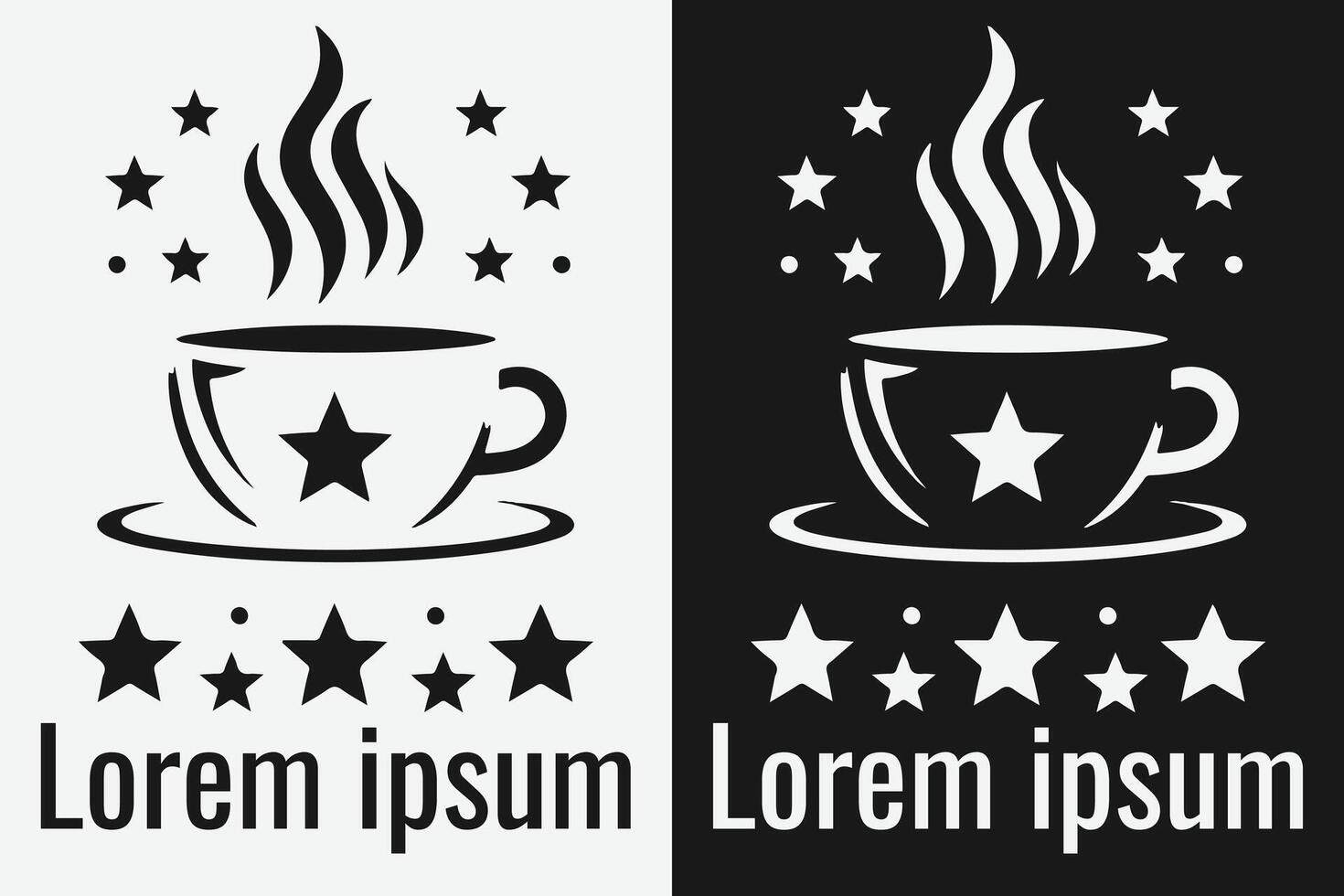 logo café tasse pour café. conception de café magasin logo vecteur