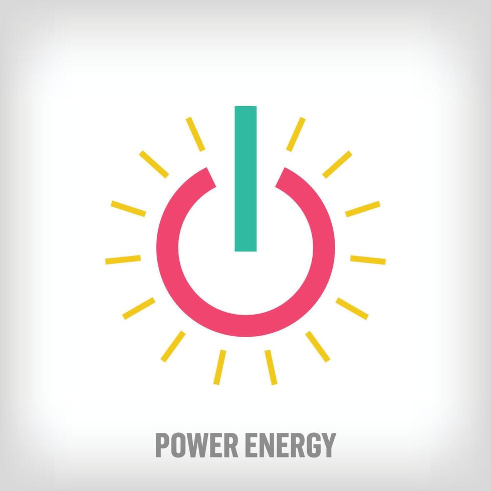 moderne Naturel solaire énergie Puissance bouton logo. unique Créatif durable solaire panneau. environnement logo modèle. vecteur. vecteur