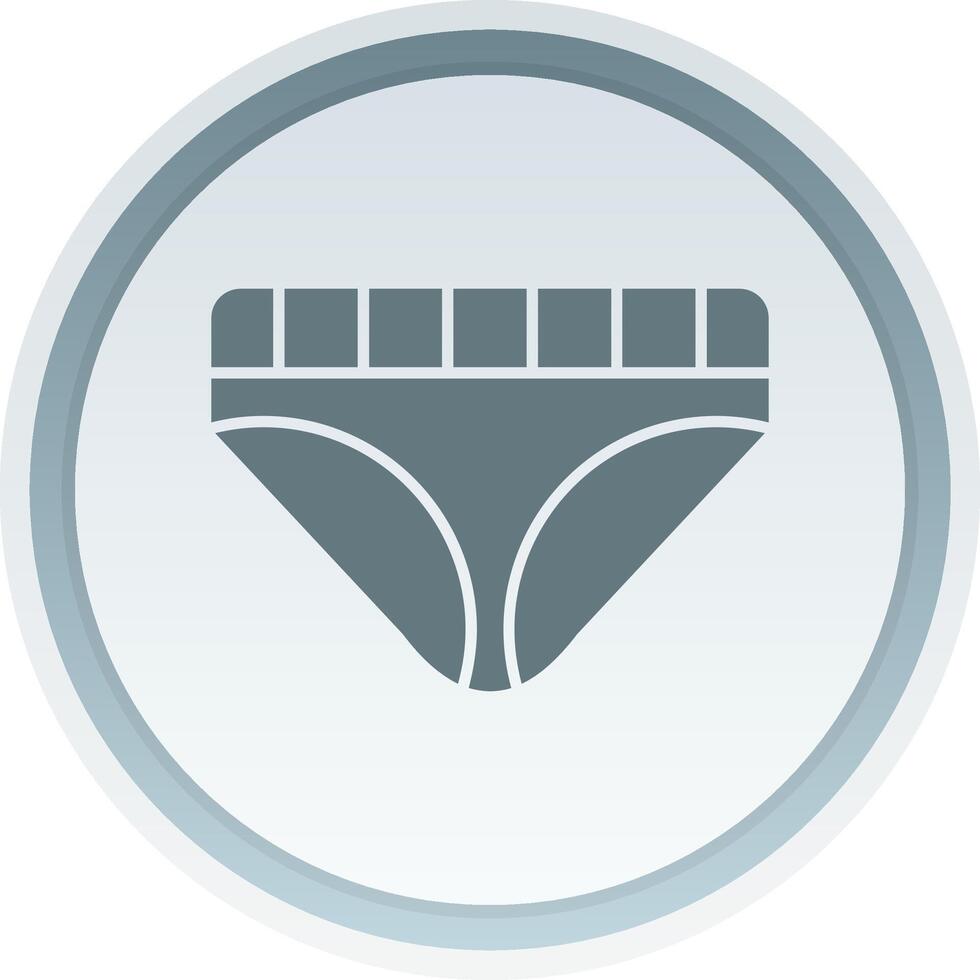 sous-vêtements solide bouton icône vecteur