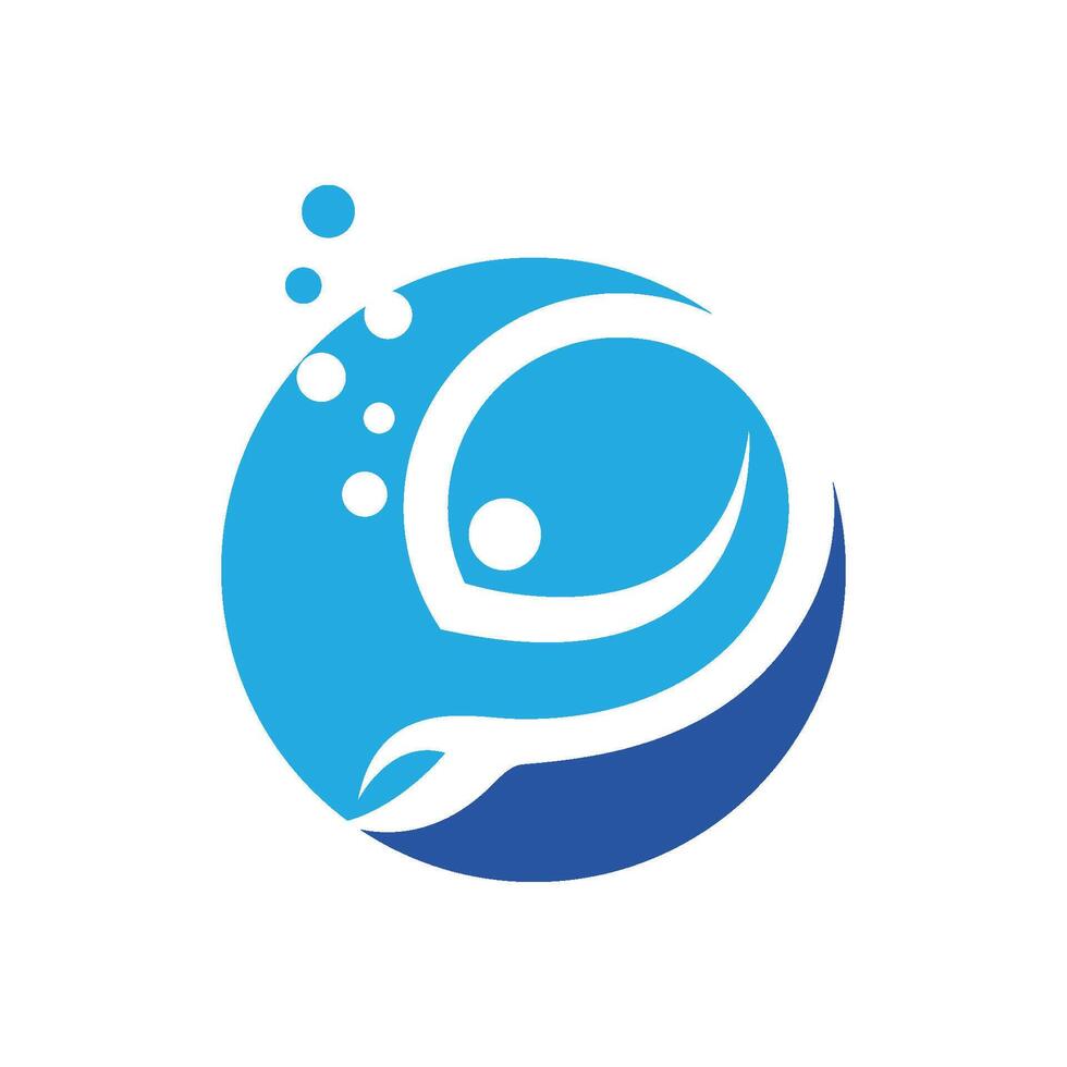 poisson logo modèle conception vecteur