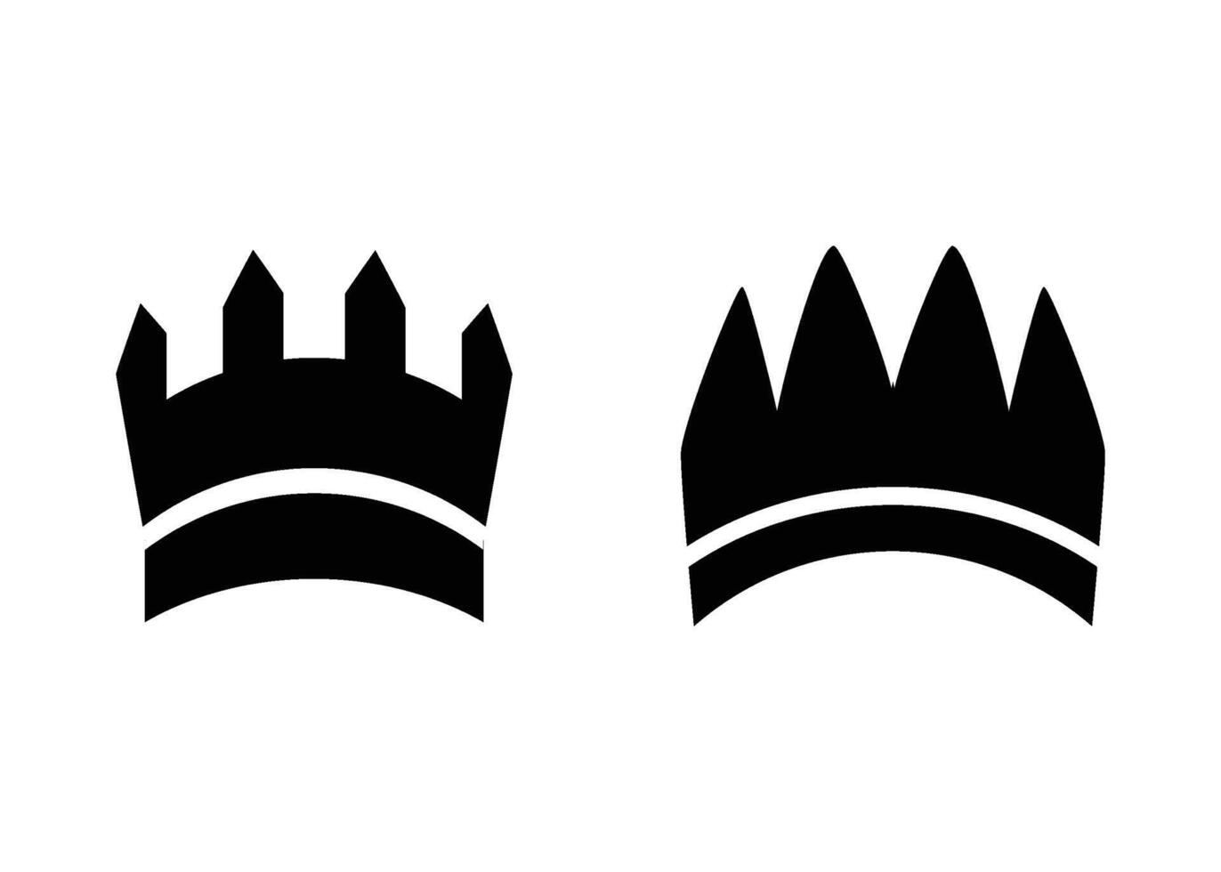 couronne icône conception modèle isolé illustration vecteur