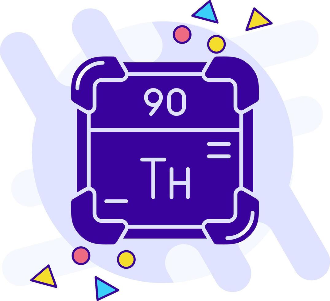 thorium nage libre solide icône vecteur