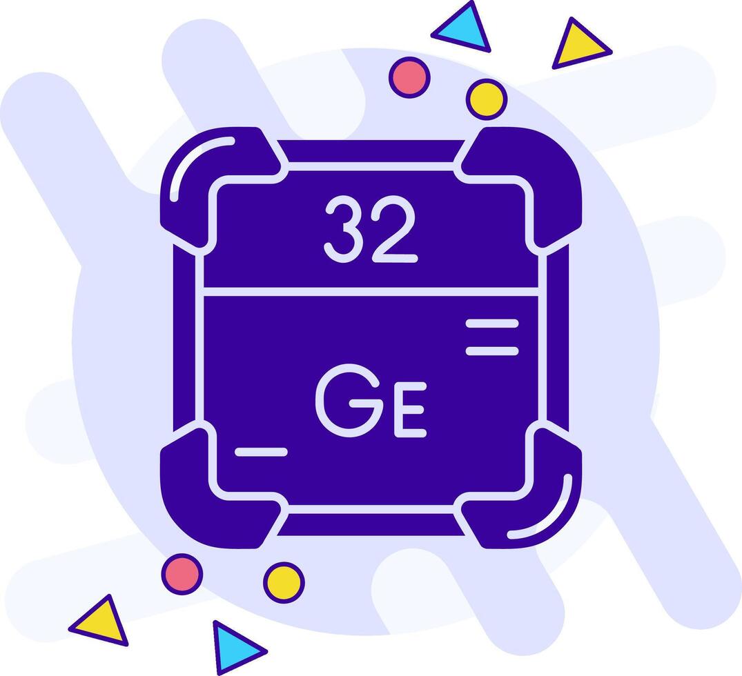 germanium nage libre solide icône vecteur