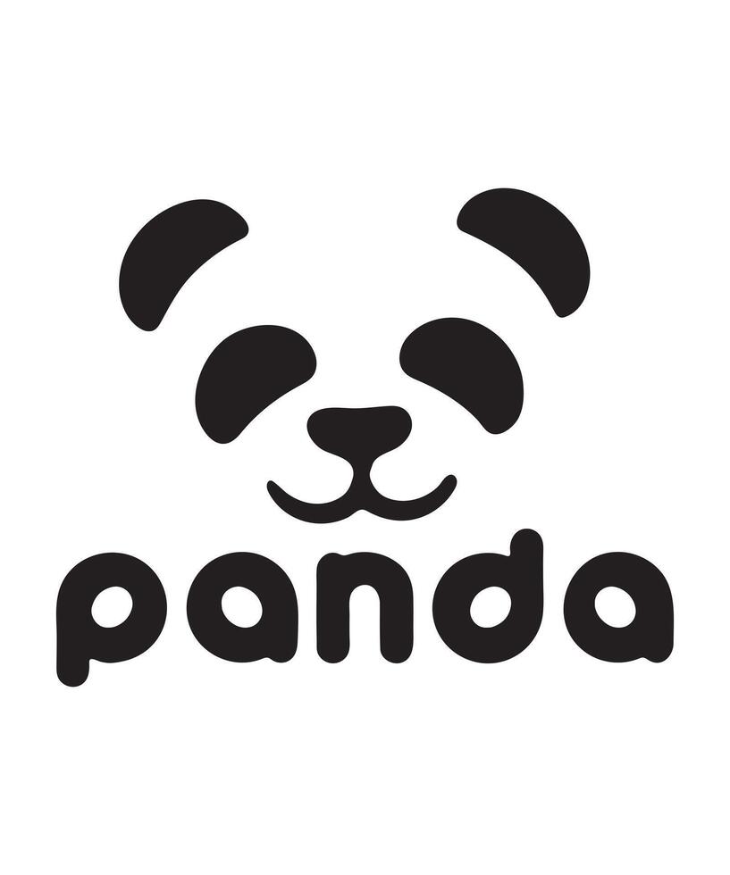 Panda logo vecteur T-shirt conception